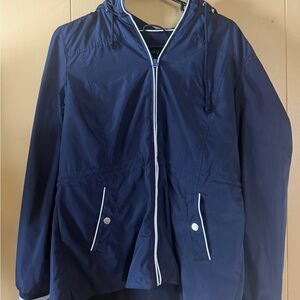 Tommy Hilfiger Dark Blue Jacket with White Accents